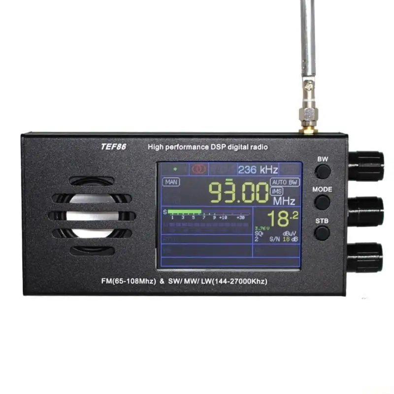 Радиоприемник TEF6686 DSP FM (65-108 МГц, SW MW 144-27000 кГц) с ЖК-дисплеем 3,2 дюйма и аккумулятором
Радиоприемник TEF6686 DSP FM (65-108 МГц, SW MW 144-27000 кГц) с ЖК-дисплеем 3,2 дюйма и аккумулятором