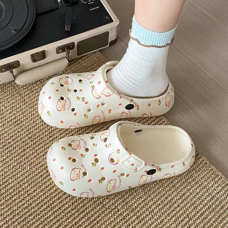 Anime Hello Kitty Women Cool Slippers Sanrios Summer Eva Anti Slip Breathable Thick Soled Cartoon Girl Student Beach Slippers
Anime Hello Kitty Women Cool Slippers Sanrios Summer Eva Anti Slip Breathable Thick Soled Cartoon Girl Student Beach Slippers