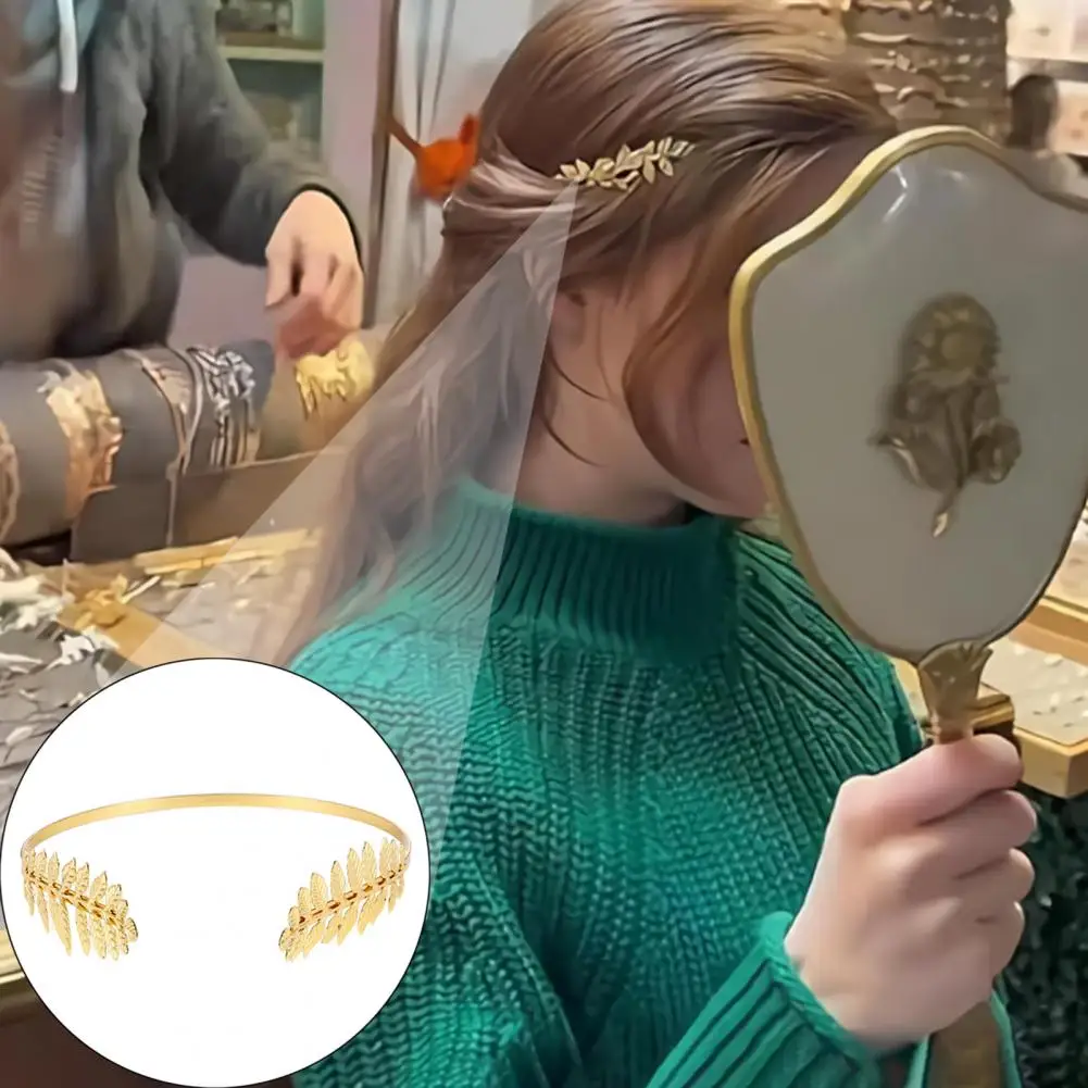 16cm Bohemian Style Headband Greek Beauty Golden Leaf Hair Hoop Headdress Cosplay Festivals Wedding Girl Metal Hair Accessories
16cm Bohemian Style Headband Greek Beauty Golden Leaf Hair Hoop Headdress Cosplay Festivals Wedding Girl Metal Hair Accessories