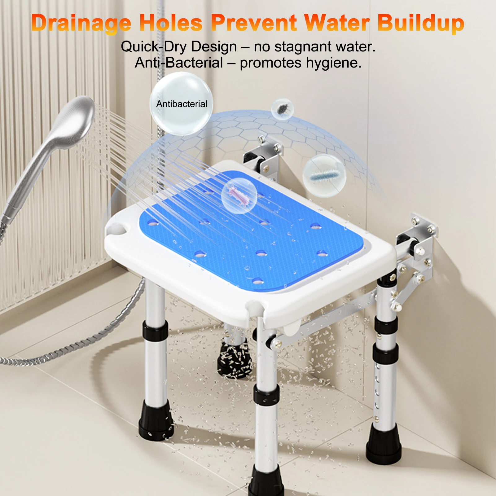 Складной табурет для душа настенный — 5-уровневая противоскользящая подушка без сверления для помощи при мобильных устройств
Складной табурет для душа настенный — 5-уровневая противоскользящая подушка без сверления для помощи при мобильных устройств