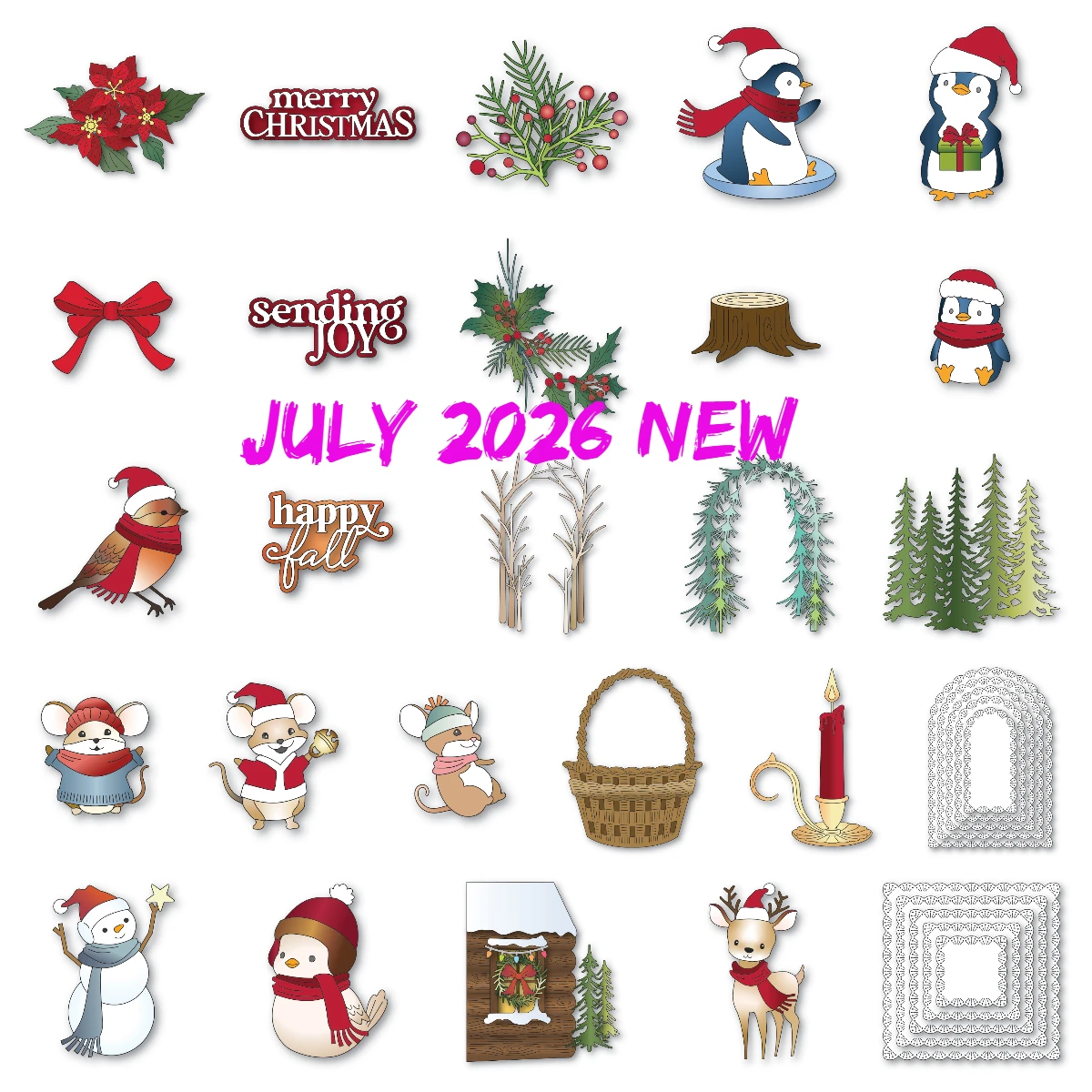 2026 New Festive Fawn Christmas Metal Cutting Dies for DIY Scrapbooking Santa Pengui Crafts Die Cuts Album Handmade Decoration
2026 New Festive Fawn Christmas Metal Cutting Dies for DIY Scrapbooking Santa Pengui Crafts Die Cuts Album Handmade Decoration