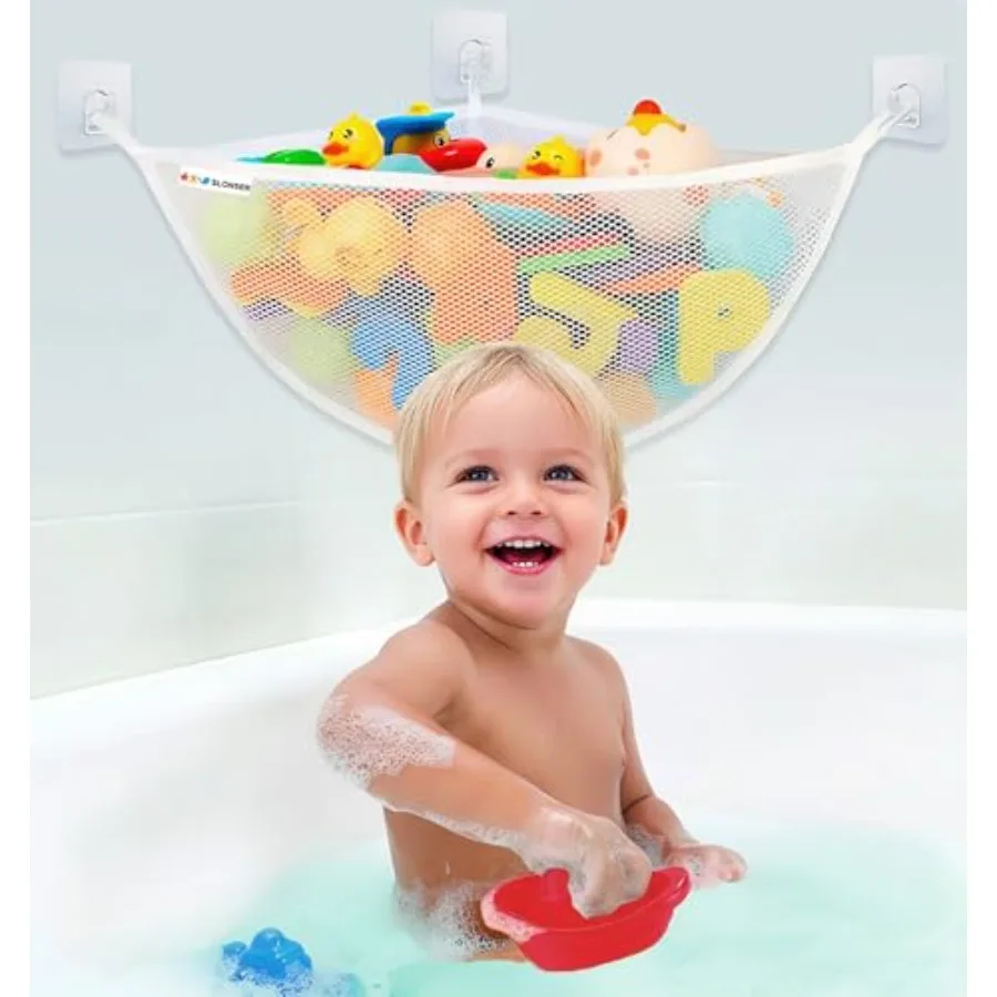 Bath Toy Storage Organizer for Bathtub Large Mesh Bath Toy Holder and Bath Toy Net, Bathtub Toy Storage with 3 Strong Suction C
Bath Toy Storage Organizer for Bathtub Large Mesh Bath Toy Holder and Bath Toy Net, Bathtub Toy Storage with 3 Strong Suction C