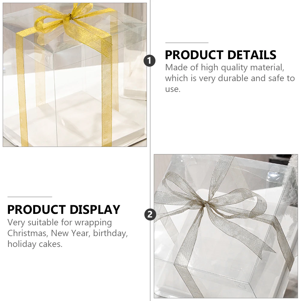 5 Mini Birthday Cake Boxes Food Grade PET Safe Travel Picnic Ribbon Sealed Baking Case Container
5 Mini Birthday Cake Boxes Food Grade PET Safe Travel Picnic Ribbon Sealed Baking Case Container