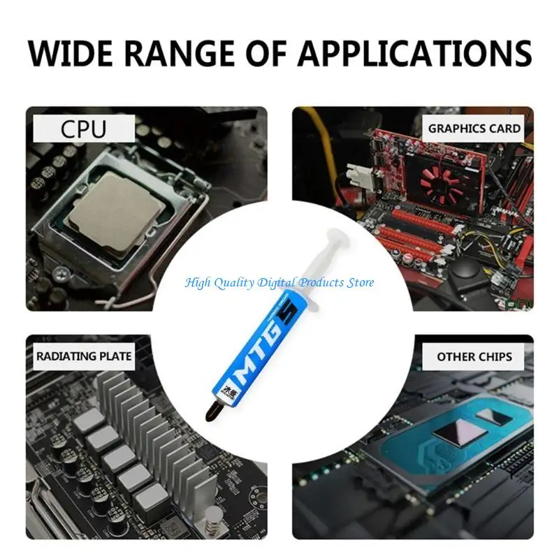 U2JE 14.3W / m-K Thermal Compound Paste for CPU GPU Processor Chipset IC Cooler
U2JE 14.3W / m-K Thermal Compound Paste for CPU GPU Processor Chipset IC Cooler