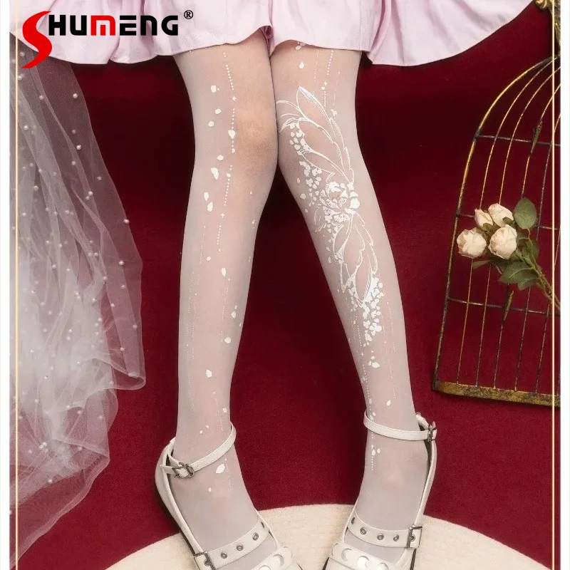 Japanese Original Lolita Style Thigh-High Socks Pantyhose Summer New Lightweight Velvet Rojita Y2k Tights Two Colors Can Choose
Japanese Original Lolita Style Thigh-High Socks Pantyhose Summer New Lightweight Velvet Rojita Y2k Tights Two Colors Can Choose