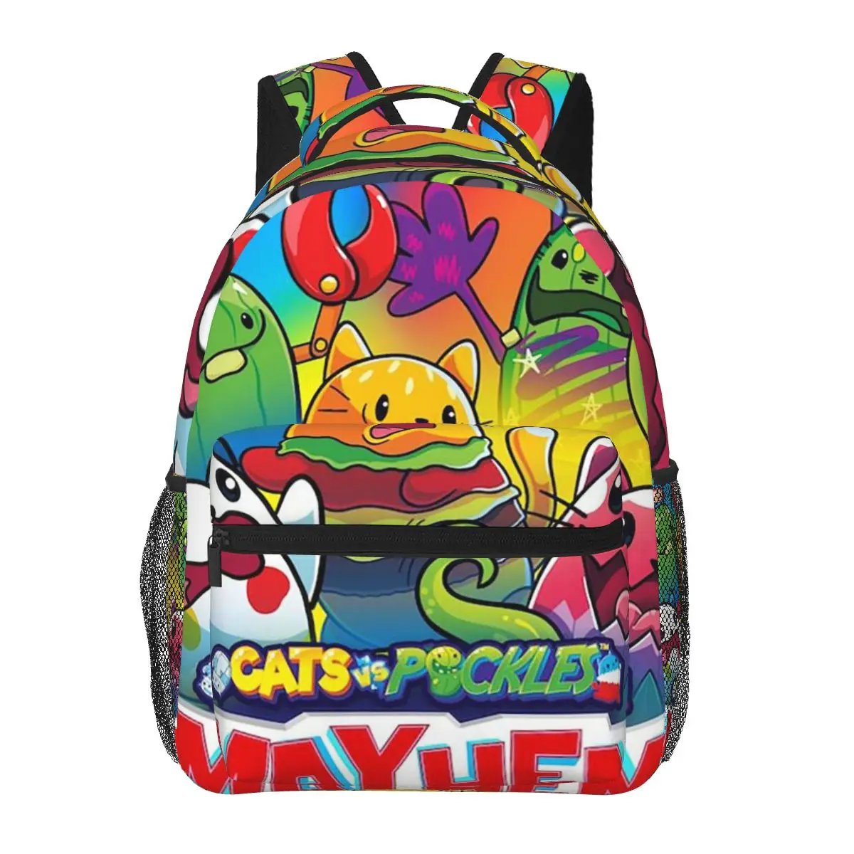 Cats VS Pickles_ MAYHEM! Backpack Hot Sale Daypack Large Capacity Children BookBag School Bag Shoulder Bags for Men Women
Cats VS Pickles_ MAYHEM! Backpack Hot Sale Daypack Large Capacity Children BookBag School Bag Shoulder Bags for Men Women