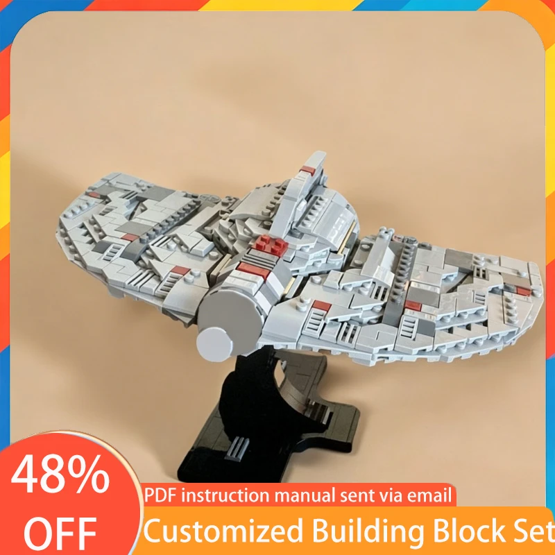 552 PCS MOC Customize Star Battle T-6 Shuttle Midi Scale Model Building Block Brick Creative Technology Assembly DIY Toy Gifts
552 PCS MOC Customize Star Battle T-6 Shuttle Midi Scale Model Building Block Brick Creative Technology Assembly DIY Toy Gifts