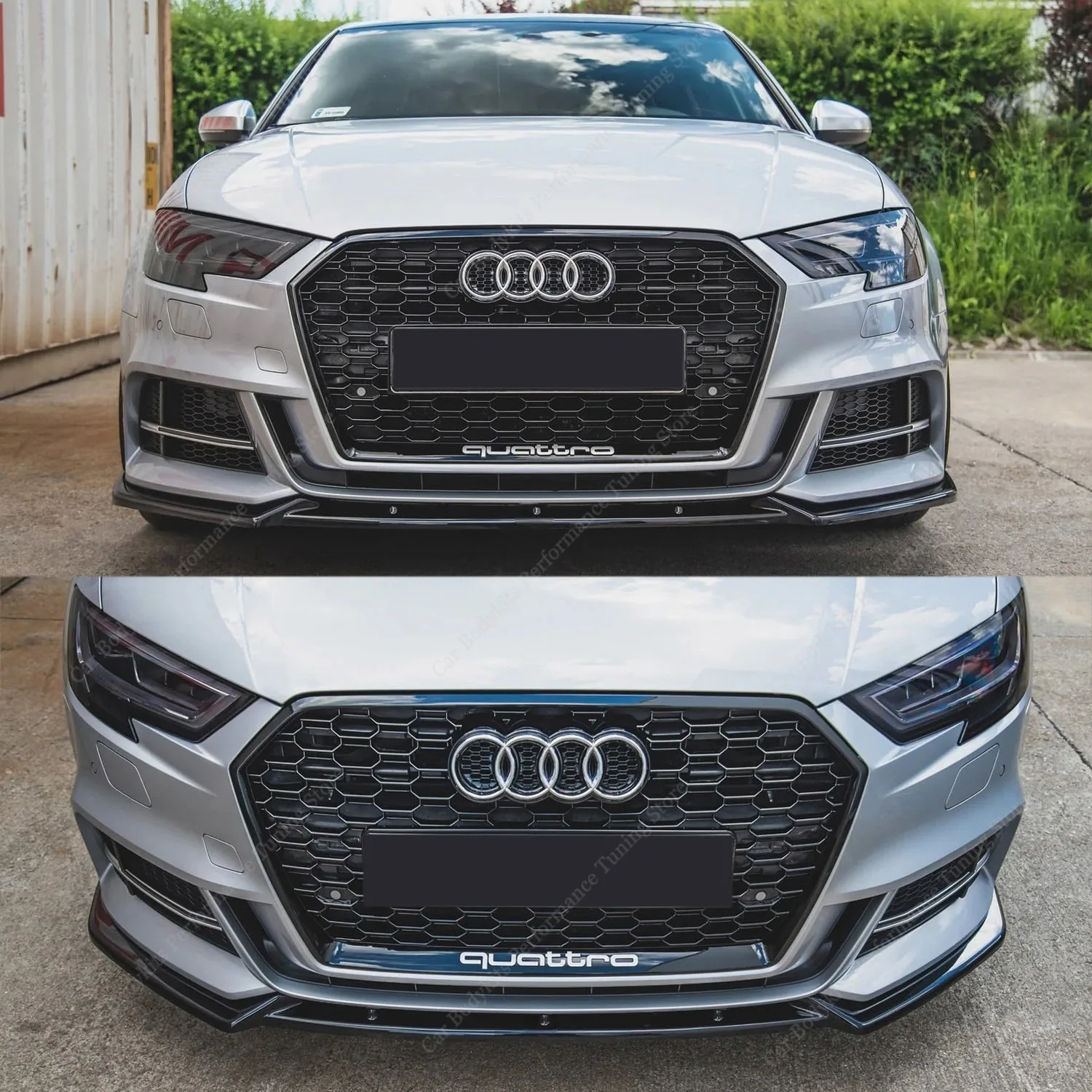 Gloss Black ABS Car Front Bumper Lip Spoiler Splitter Diffuser Blade For Audi S3 A3 8V FL S-line 2017-2020 Bodykits Tuning
Gloss Black ABS Car Front Bumper Lip Spoiler Splitter Diffuser Blade For Audi S3 A3 8V FL S-line 2017-2020 Bodykits Tuning