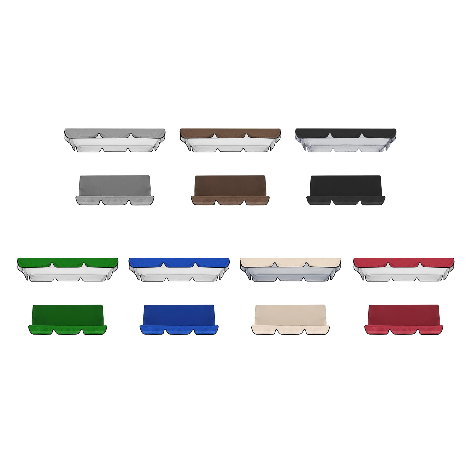 Garden Furniture Swing Awning Waterproof Replacement Set Protection Sun Shade for Outdoor Patio Yard Bench
Garden Furniture Swing Awning Waterproof Replacement Set Protection Sun Shade for Outdoor Patio Yard Bench