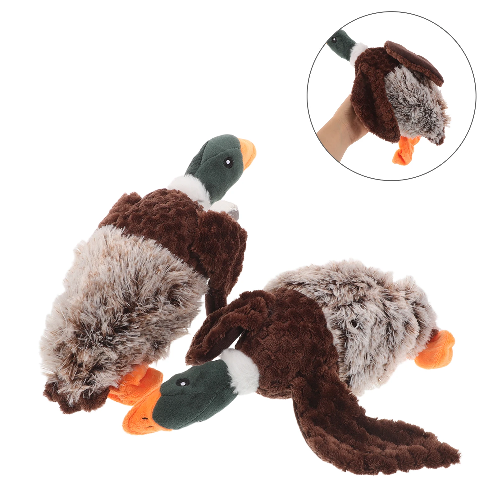 2pcs Duck Squeaky Dog Chew For Small Medium Large Dogs Durable Interactive Training Realistic Bird Design Satisfying Hunting
2pcs Duck Squeaky Dog Chew For Small Medium Large Dogs Durable Interactive Training Realistic Bird Design Satisfying Hunting
