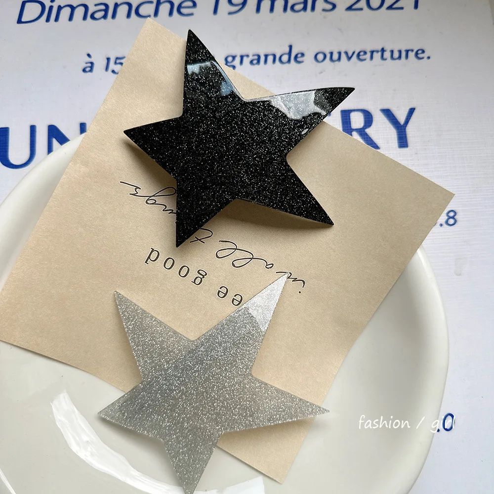 Silver Star Spring Hair Clip Sweet Cool Glitter Ponytail Holder for Women Daily Y2K Chic Premium
Silver Star Spring Hair Clip Sweet Cool Glitter Ponytail Holder for Women Daily Y2K Chic Premium