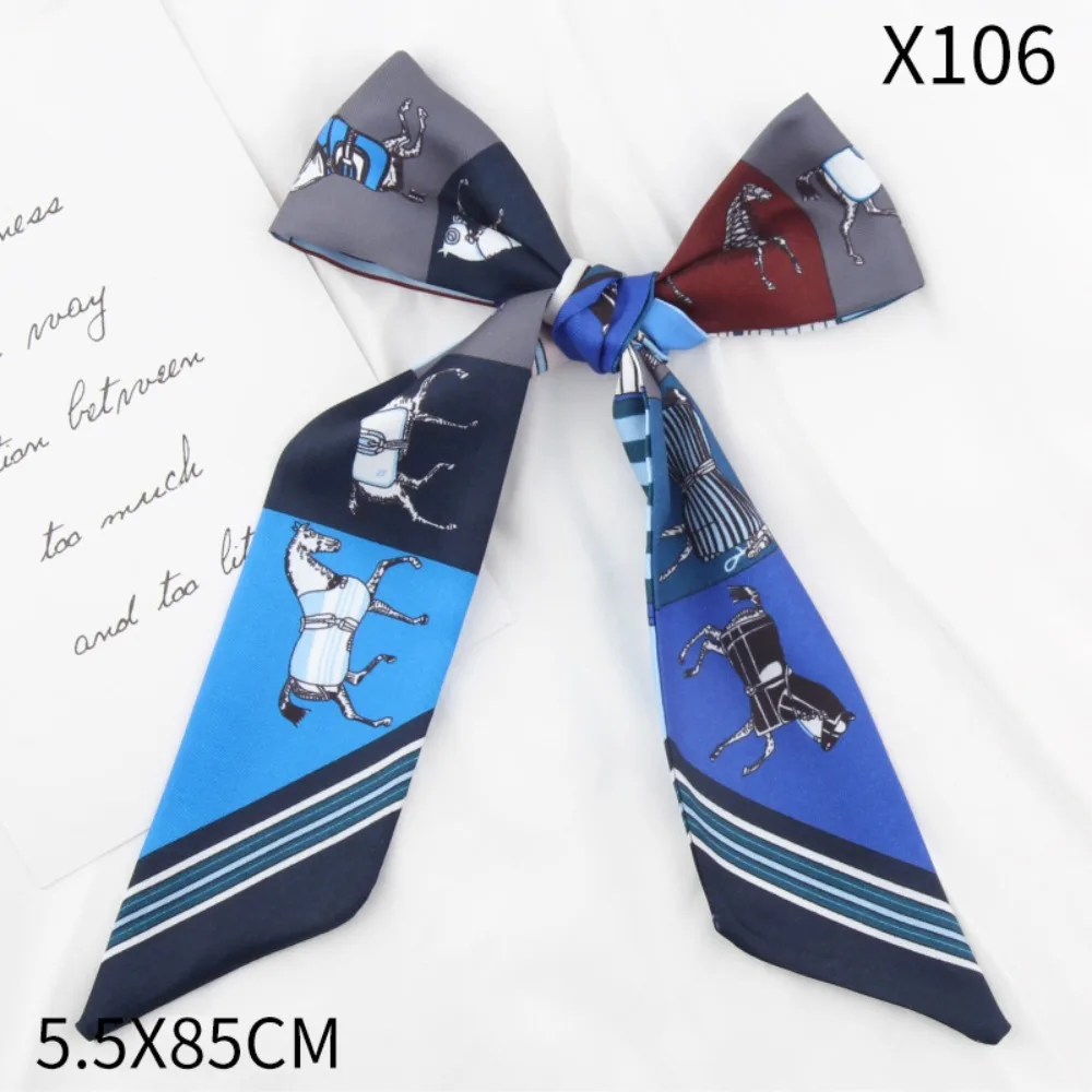 New Horse Printing Printed Silk Scarf Long Retro Neck Strap Luxury Polyester Hair Band
New Horse Printing Printed Silk Scarf Long Retro Neck Strap Luxury Polyester Hair Band
