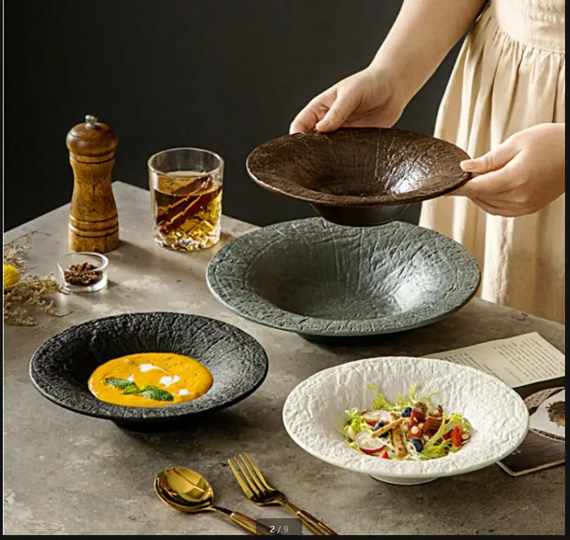 Керамическая соломенная шляпа, обеденная тарелка, миска для фруктового салата, миски для супа, десертная лапша, макароны, тарелки для западной еды, поднос
Керамическая соломенная шляпа, обеденная тарелка, миска для фруктового салата, миски для супа, десертная лапша, макароны, тарелки для западной еды, поднос