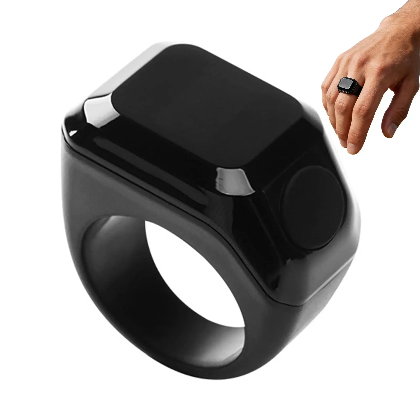 Finger Clicker Digital Handheld Fidget Ticker 20mm Smart Finger Tally Counter Ring For Indoor Outdoor Meditation Yoga Running
Finger Clicker Digital Handheld Fidget Ticker 20mm Smart Finger Tally Counter Ring For Indoor Outdoor Meditation Yoga Running