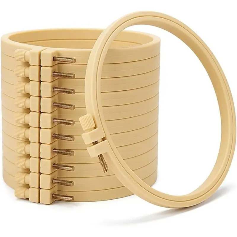 ABIY Round Cross-Stitch Hoops 6 Inch Embroidery Hoop Set(12 Pcs), For Needlework, Sewing& Ornament Craft, For DIY Projects
ABIY Round Cross-Stitch Hoops 6 Inch Embroidery Hoop Set(12 Pcs), For Needlework, Sewing& Ornament Craft, For DIY Projects