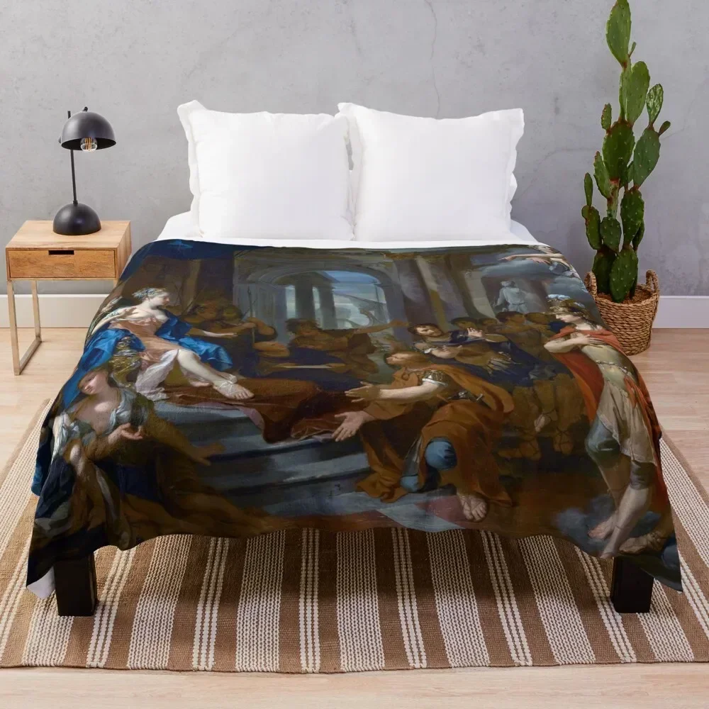 Dido and Aeneas by Nicolas Verkolye (c 1719) Throw Blanket funny gift Comforter Beach blankets and throws Blankets
Dido and Aeneas by Nicolas Verkolye (c 1719) Throw Blanket funny gift Comforter Beach blankets and throws Blankets