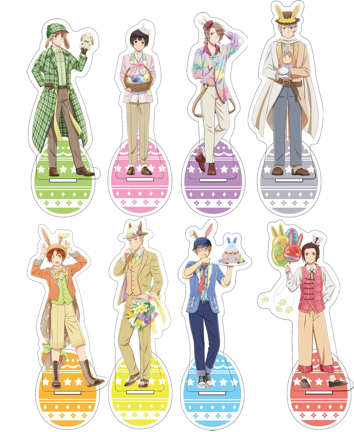 Fans Gifts Anime Game Hetalia: World Stars HD Figures Acrylic Stand Easter Ver Ludwig Wang Yao Ivan Braginsky Francis About 15cm
Fans Gifts Anime Game Hetalia: World Stars HD Figures Acrylic Stand Easter Ver Ludwig Wang Yao Ivan Braginsky Francis About 15cm
