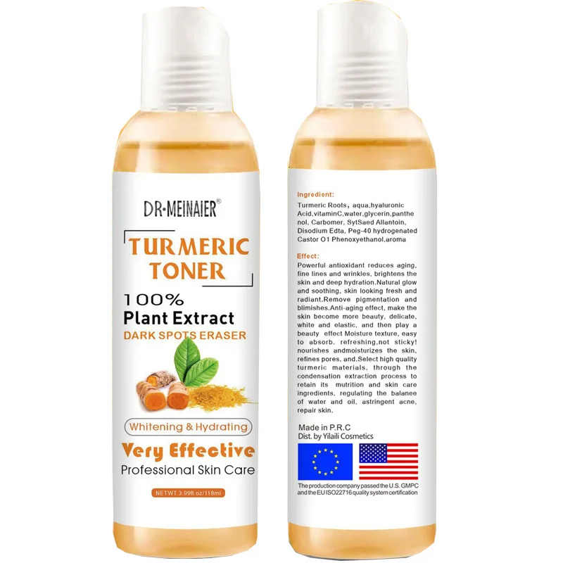 118ml Turmeric Face Toner for Oil Skin Acne Dark Spot Removal Whitening Face Serum Moisturizing Skin Brighten Essential
118ml Turmeric Face Toner for Oil Skin Acne Dark Spot Removal Whitening Face Serum Moisturizing Skin Brighten Essential