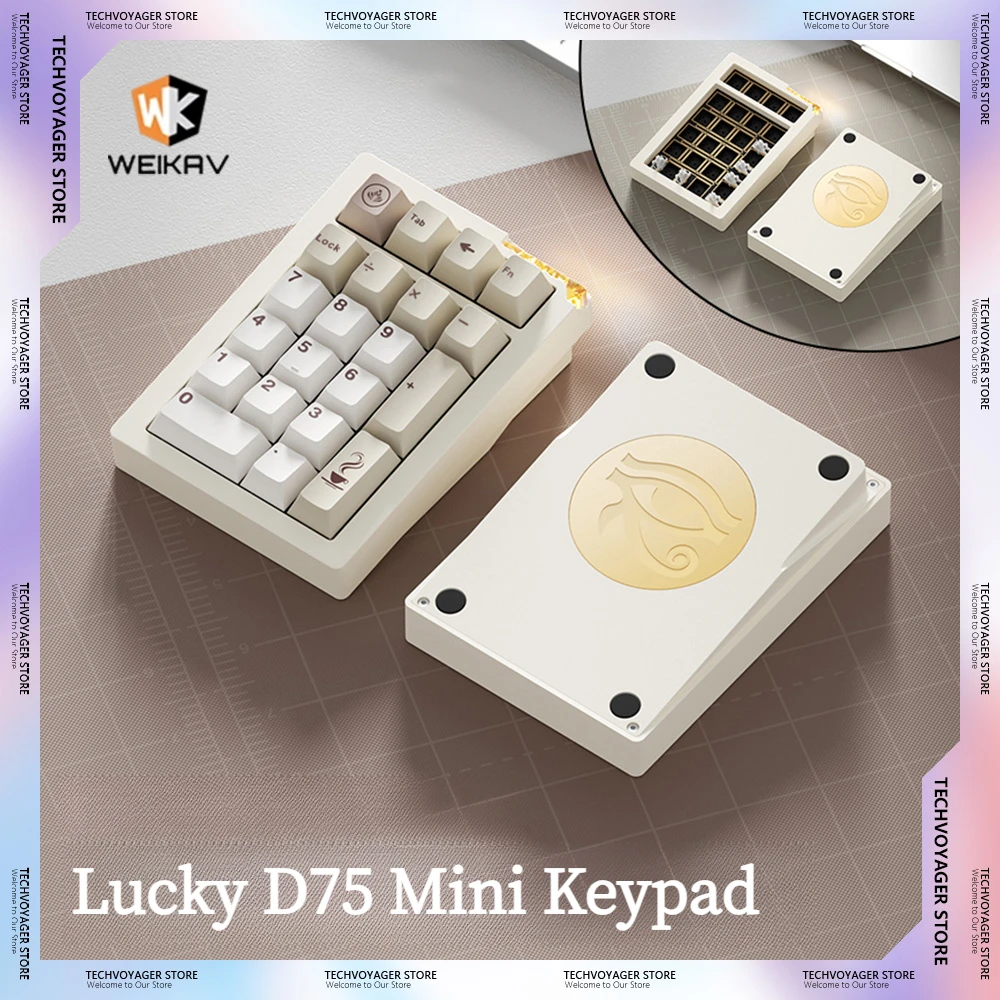Weikav STARS21 PAD Mini Mechanical Keyboard RGB Hot Swap Wireless Bluetooth Tri-Mode Customize Keypad PC Office Accessories Gift
Weikav STARS21 PAD Mini Mechanical Keyboard RGB Hot Swap Wireless Bluetooth Tri-Mode Customize Keypad PC Office Accessories Gift
