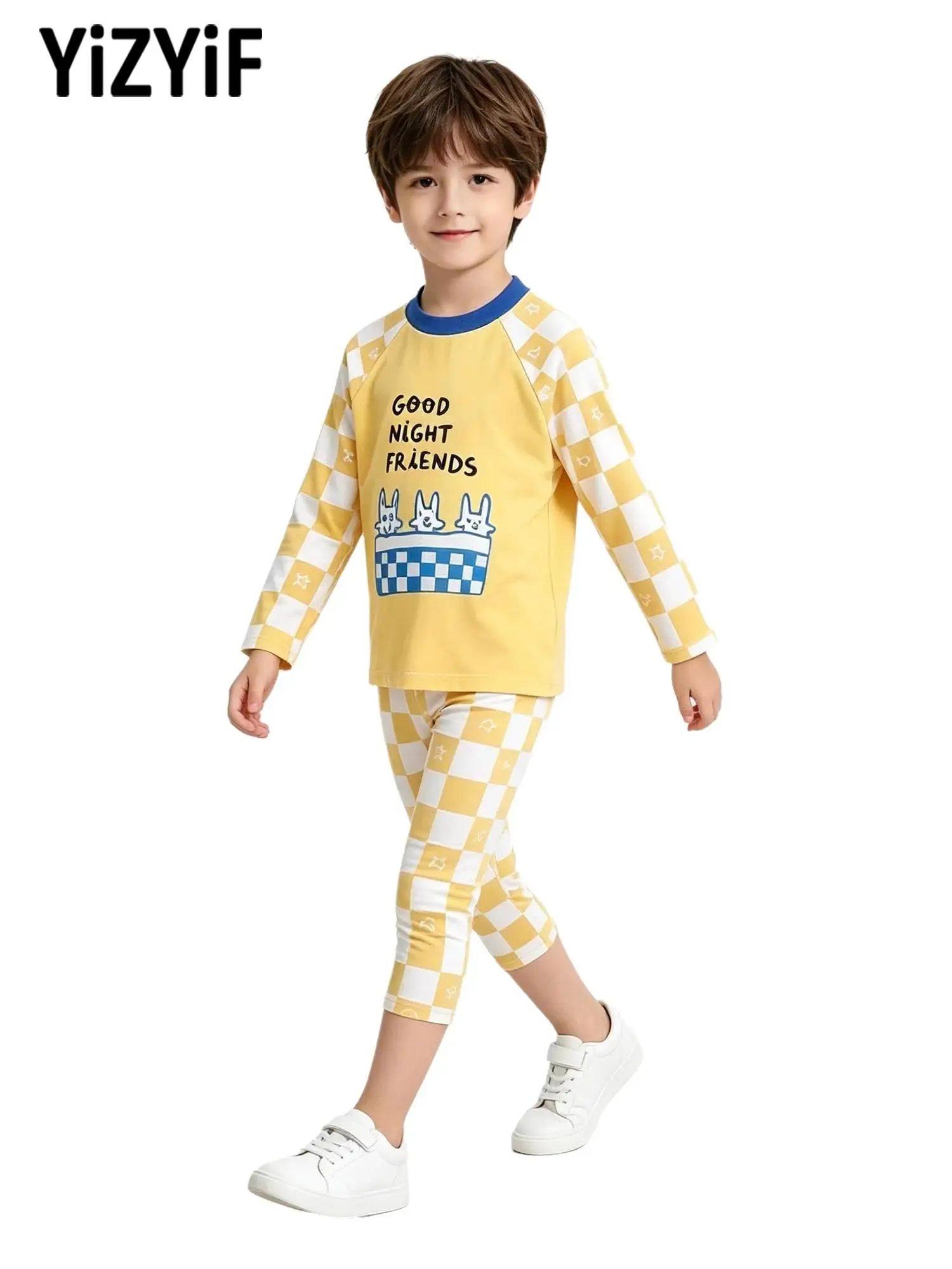 Kids 2 Piece Swimsuit Print Top Checkered Shorts UPF50+ Quick Dry Breathable for Beach Pool Water Park Summer
Kids 2 Piece Swimsuit Print Top Checkered Shorts UPF50+ Quick Dry Breathable for Beach Pool Water Park Summer