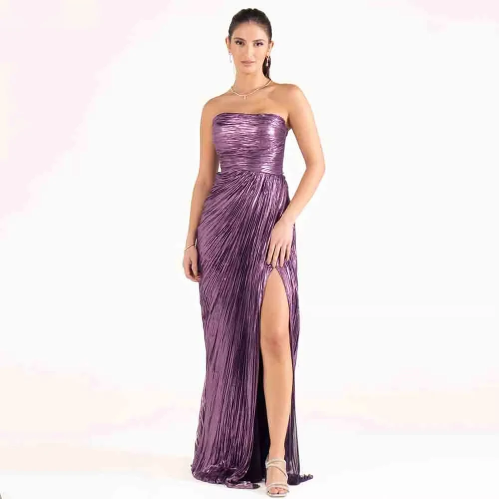 Purple Shiny Prom Gown 2025 Strapless Mermaid Long Formal Occasion Dresses Women Sequined Tight Evening Party Gowns Customized
Purple Shiny Prom Gown 2025 Strapless Mermaid Long Formal Occasion Dresses Women Sequined Tight Evening Party Gowns Customized