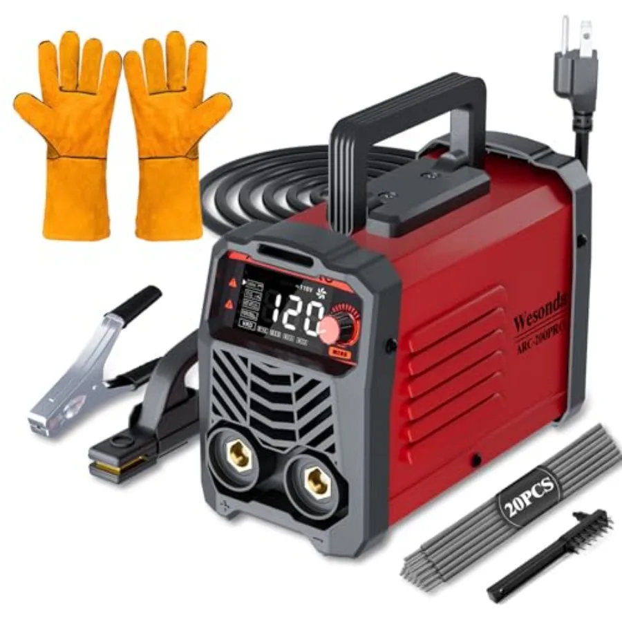 Mini Welder 135A2 in 1 Stick Welder ARC/LIFT TIG ARC200pro Large LED Display 110V IGBT Welding Machine Portable Welder Machine
Mini Welder 135A2 in 1 Stick Welder ARC/LIFT TIG ARC200pro Large LED Display 110V IGBT Welding Machine Portable Welder Machine