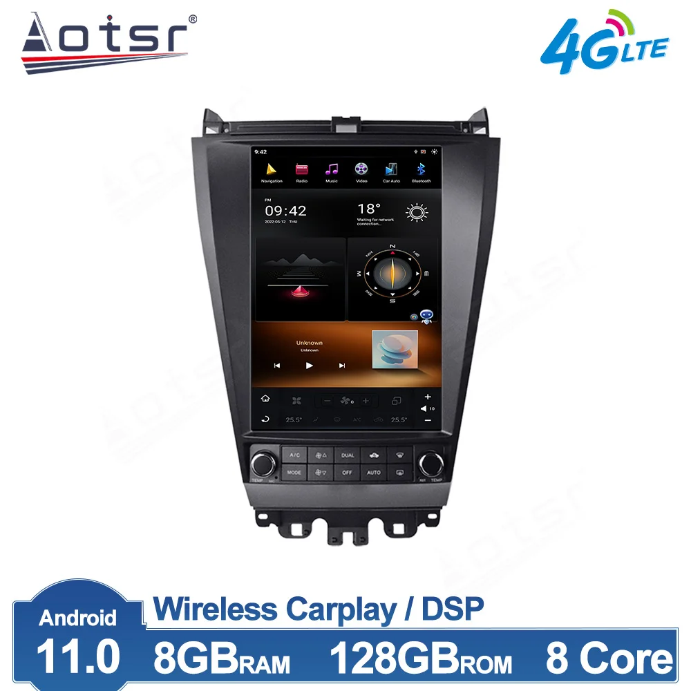 Автомагнитола для Honda Accord 7 2003 - 2007 Android 11, Авторадио в стиле Тесла, GPS-навигация, DSP Carplay, автостерео IPS 128G
Автомагнитола для Honda Accord 7 2003 - 2007 Android 11, Авторадио в стиле Тесла, GPS-навигация, DSP Carplay, автостерео IPS 128G