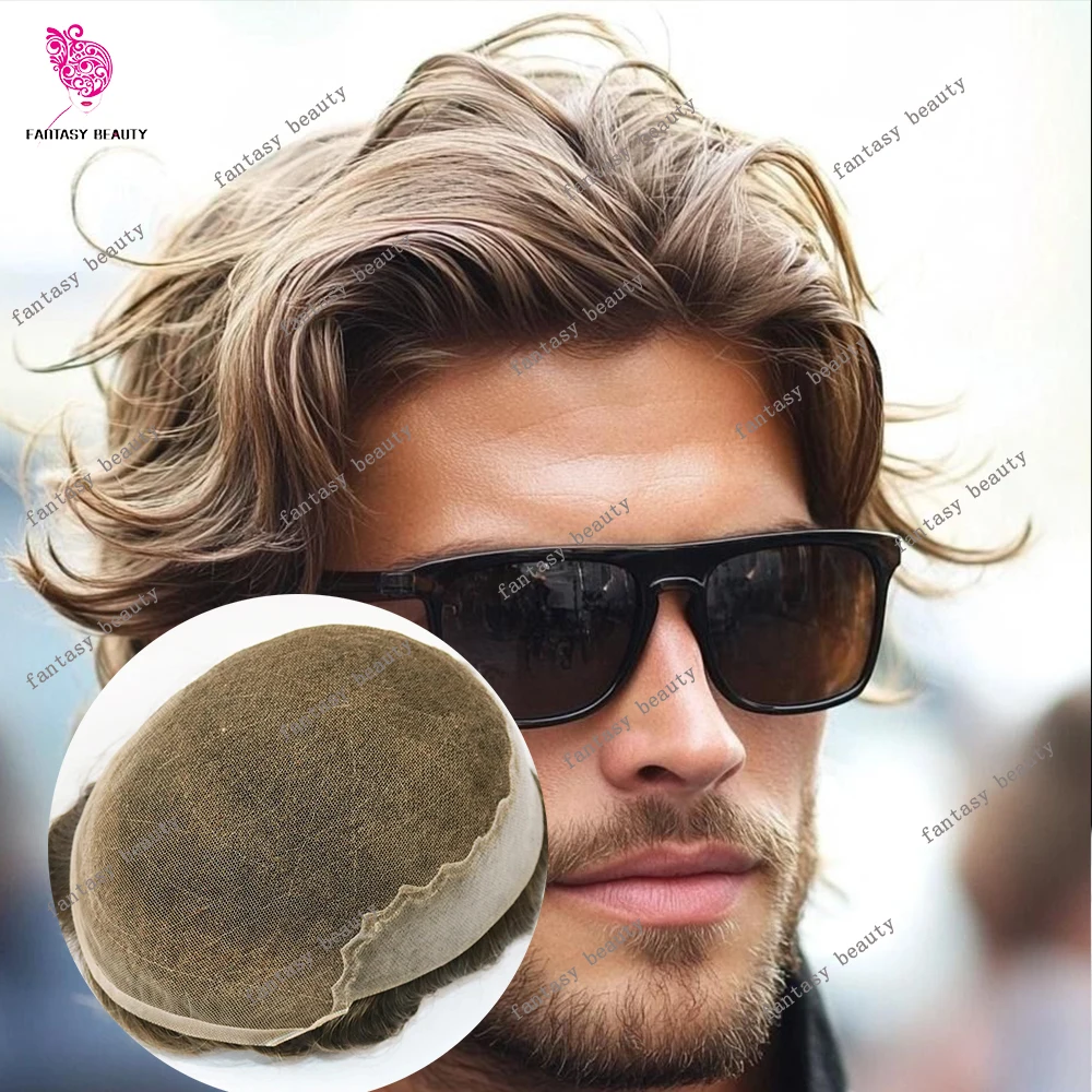 Light Brown Blonde 22r# #18 Q6 Exhaust Mens Toupee Natural Hairline Undetectable Lace&Pu 1B50 1B80 Gray Hair Bleach Knots Prosth
Light Brown Blonde 22r# #18 Q6 Exhaust Mens Toupee Natural Hairline Undetectable Lace&Pu 1B50 1B80 Gray Hair Bleach Knots Prosth