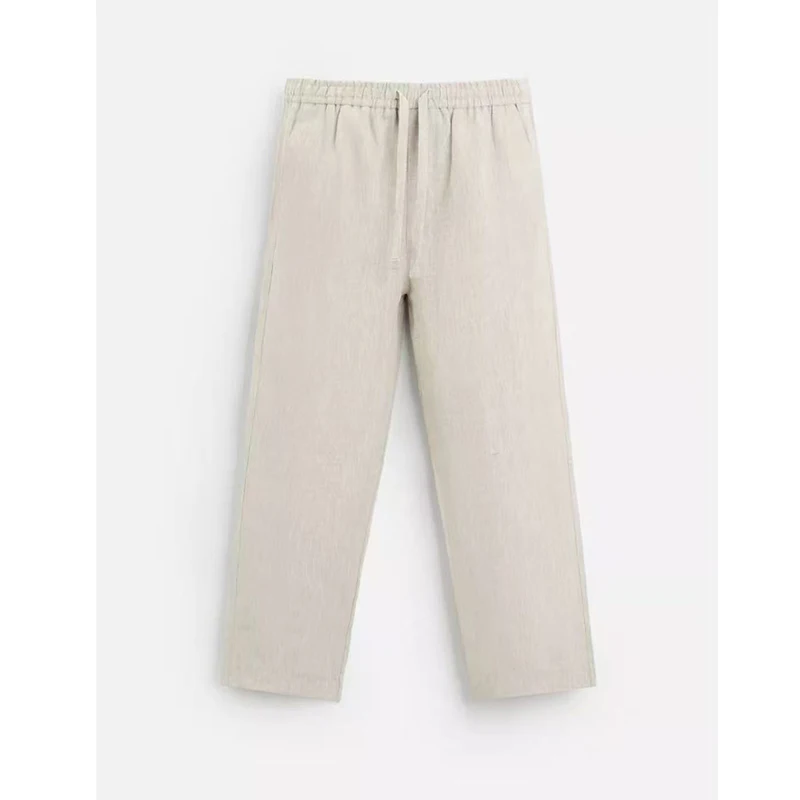 ZVRI Men's 2025 Spring New Collection: Loose, straight, simple, lace-up, elastic waist linen casual pants
ZVRI Men's 2025 Spring New Collection: Loose, straight, simple, lace-up, elastic waist linen casual pants