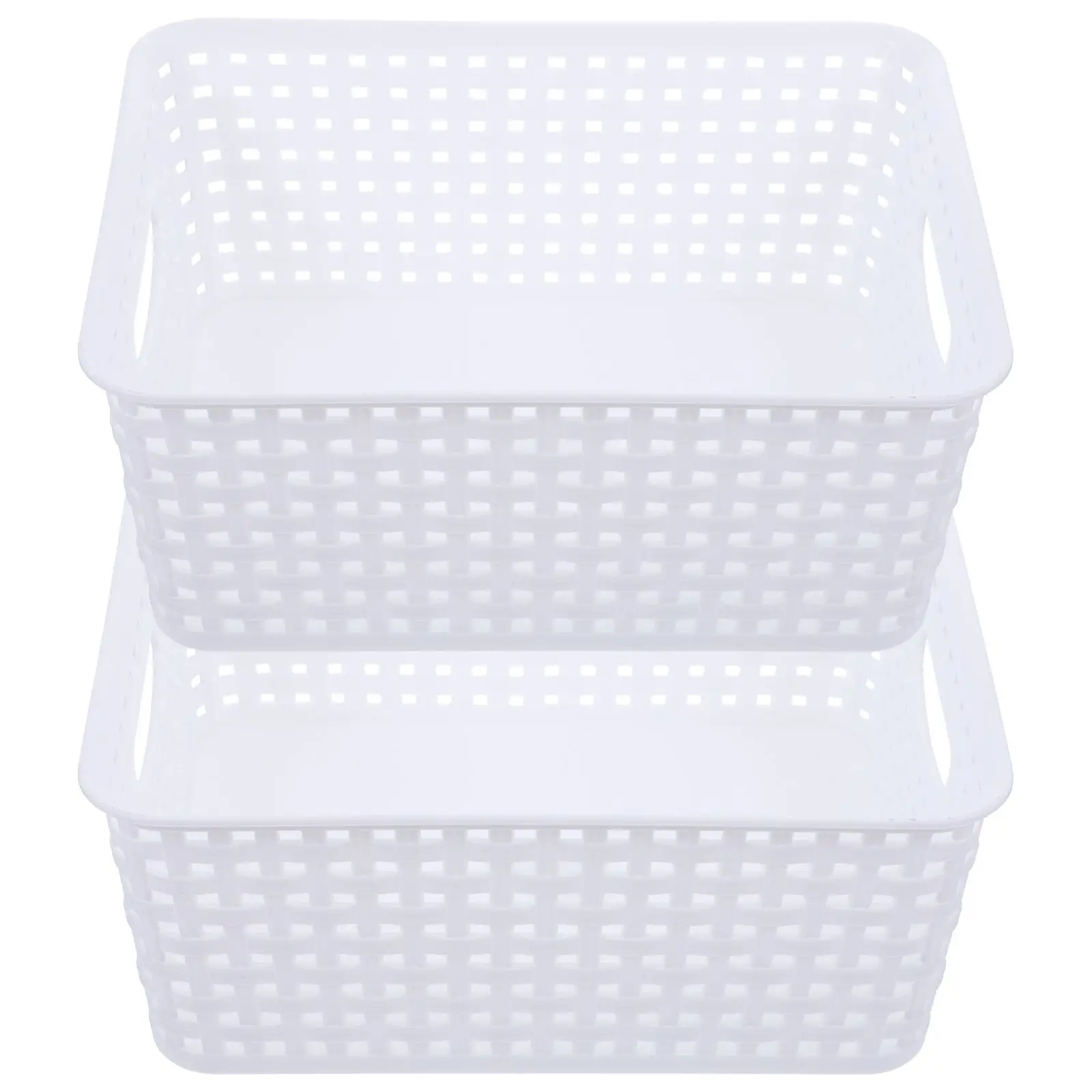 2PCS Storage Mini Bins Small Plastic Baskets For Organizing for Home Kitchen Organization Plastic Containers Hole Design White
2PCS Storage Mini Bins Small Plastic Baskets For Organizing for Home Kitchen Organization Plastic Containers Hole Design White