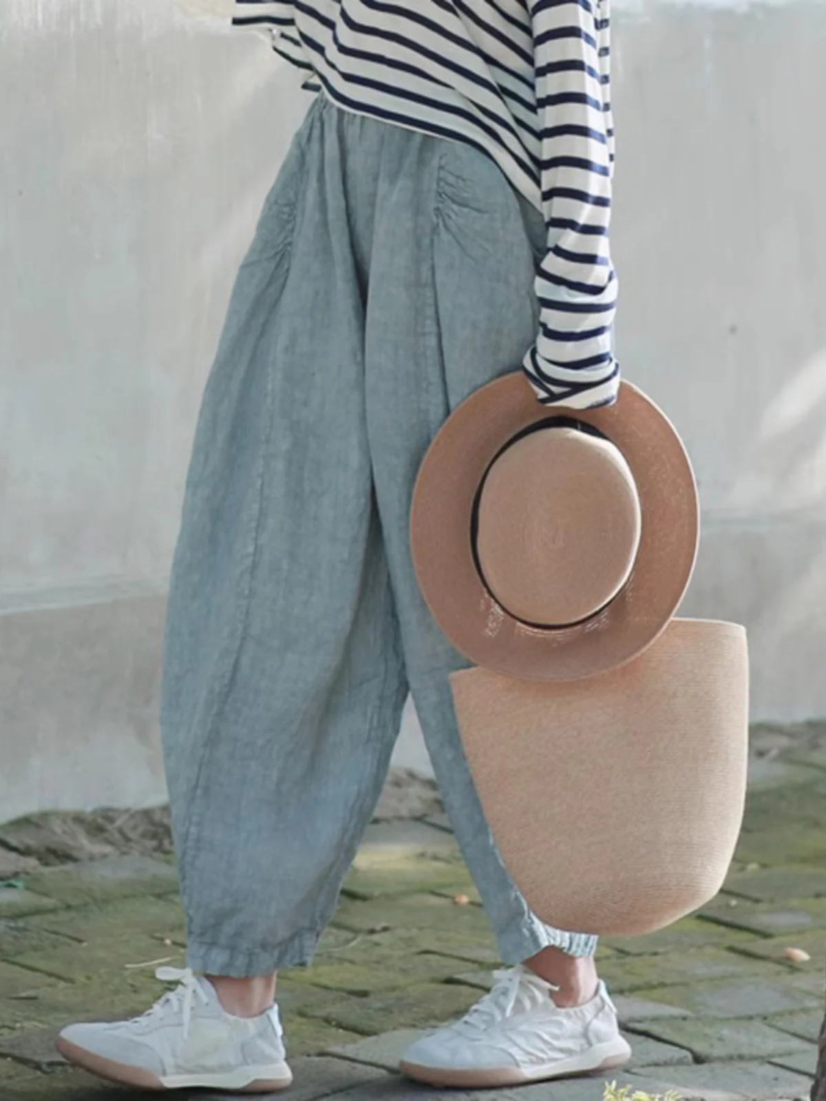 Muede Original Spring 2026 Waed Linen Creased Elastic Waist Patchwork Loose Casual Small Footed Jeans Ladies Casual Pants
Muede Original Spring 2026 Waed Linen Creased Elastic Waist Patchwork Loose Casual Small Footed Jeans Ladies Casual Pants