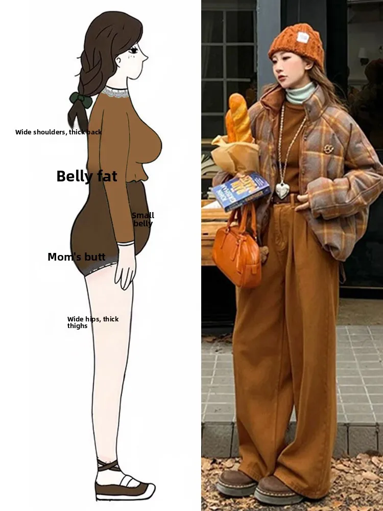 Spring Casual Warm Women's plus Size Cotton Jacket Wide Leg Pants Two Piece Set Commute Korean Style High Waist
Spring Casual Warm Women's plus Size Cotton Jacket Wide Leg Pants Two Piece Set Commute Korean Style High Waist