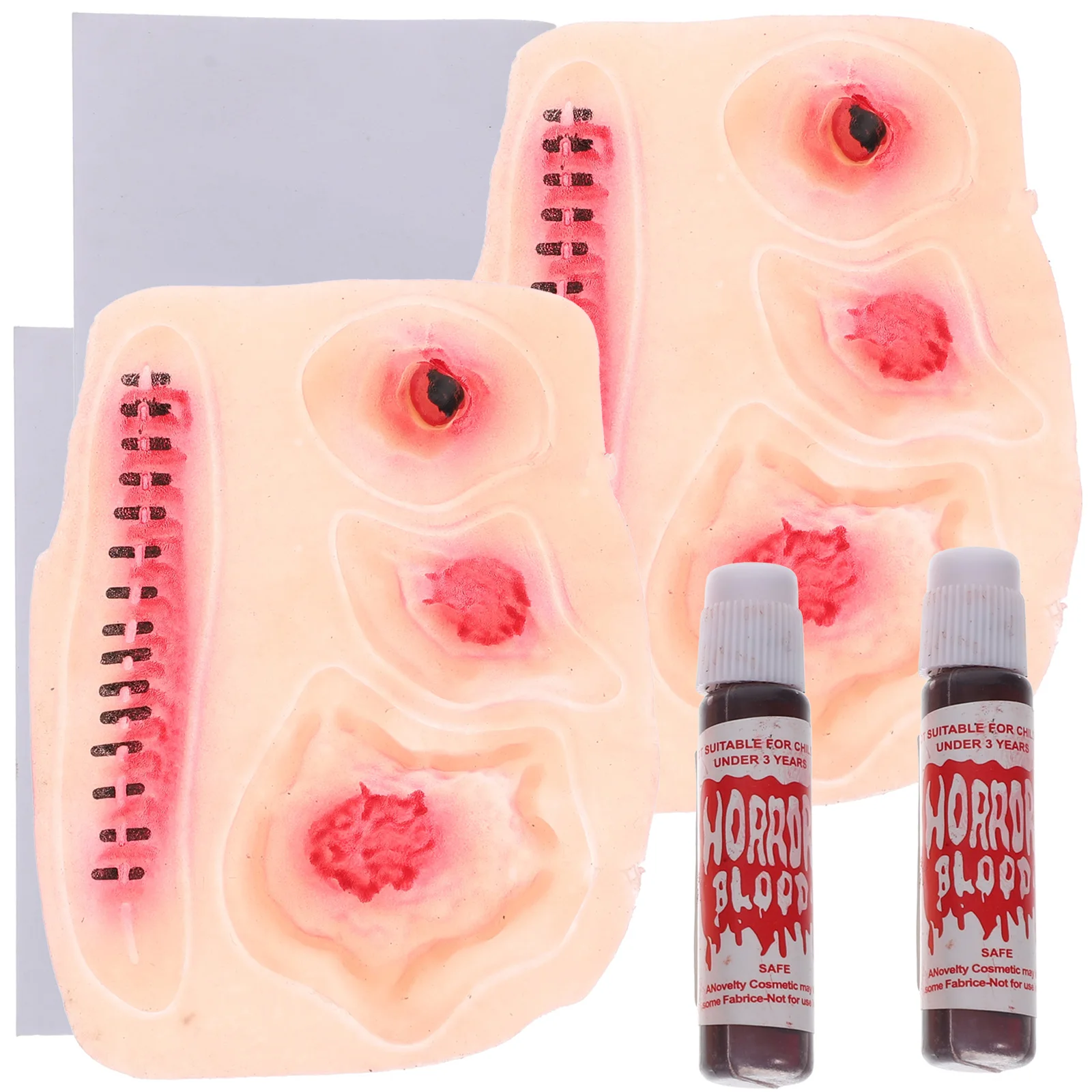 2 Pcs Blood Horrible Scar Patch Latex Wounds for Halloween Cicatrices and Scars
2 Pcs Blood Horrible Scar Patch Latex Wounds for Halloween Cicatrices and Scars