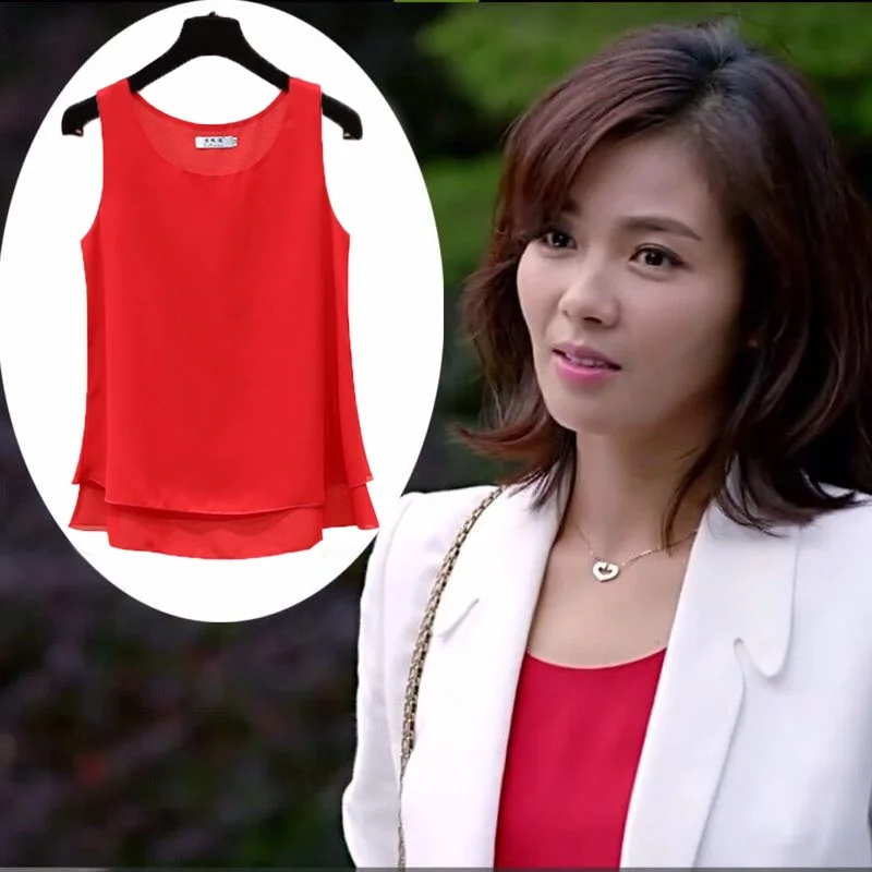 Loose Svel Women's Chiffon Vest Andy Liu Goodbye Summer 2020 Polyester round Ne Top Large Size Casual Summer Outfit
Loose Svel Women's Chiffon Vest Andy Liu Goodbye Summer 2020 Polyester round Ne Top Large Size Casual Summer Outfit