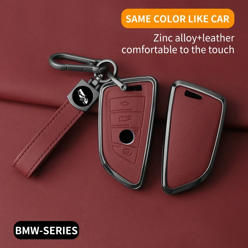 Metal Leather Car Key Case Cover For BMW X1 X3 X5 X6 X7 1 3 5 6 7 Series G20 G30 G11 F15 F16 G01 G02 F48 Keychain Accessories
Metal Leather Car Key Case Cover For BMW X1 X3 X5 X6 X7 1 3 5 6 7 Series G20 G30 G11 F15 F16 G01 G02 F48 Keychain Accessories