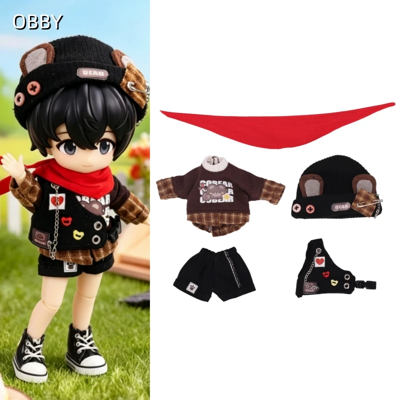 For Obitsu 11 Doll Boy Scout Cap T-shirt Shorts Set For OB11 Gsc 1/12 Molly P9 P10 Body Doll Cloth NAGI Doll Outfit Clothes
For Obitsu 11 Doll Boy Scout Cap T-shirt Shorts Set For OB11 Gsc 1/12 Molly P9 P10 Body Doll Cloth NAGI Doll Outfit Clothes