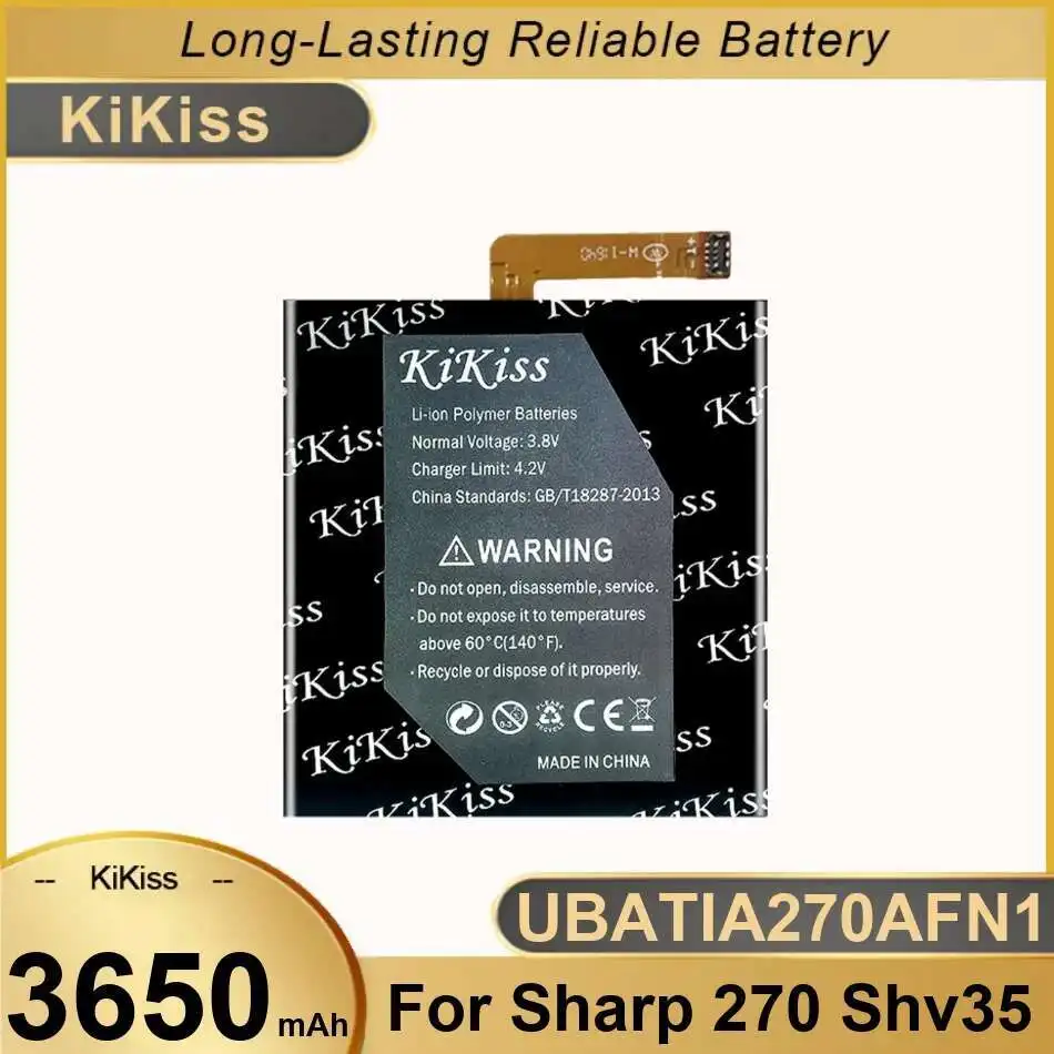 Mobile Phone Battery UBATIA270AFN1 For Sharp 270 SHV35 Premium Replacement Reliable Power Supply 3650mAh
Mobile Phone Battery UBATIA270AFN1 For Sharp 270 SHV35 Premium Replacement Reliable Power Supply 3650mAh