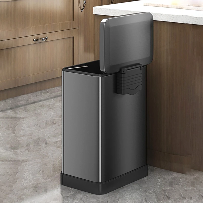 Minimalism Waste Bins Household Kitchen Bathroom Trash Can with Lid Anti Odor Wastebasket Nordic Modern Metal Garbage Bins
Minimalism Waste Bins Household Kitchen Bathroom Trash Can with Lid Anti Odor Wastebasket Nordic Modern Metal Garbage Bins