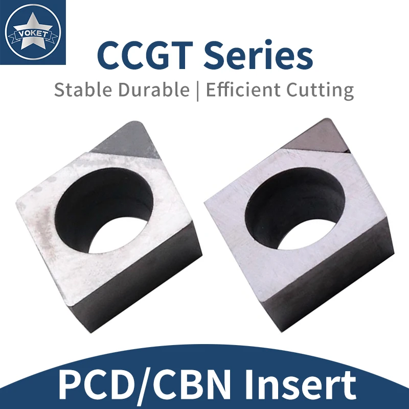 Режущее лезвие для алюминия VOKET, токарный станок PCD, CCGT060202, прецизионная яркая токарная вставка, вставка для токарного станка из высокомерственного материала CBN 
Режущее лезвие для алюминия VOKET, токарный станок PCD, CCGT060202, прецизионная яркая токарная вставка, вставка для токарного станка из высокомерственного материала CBN