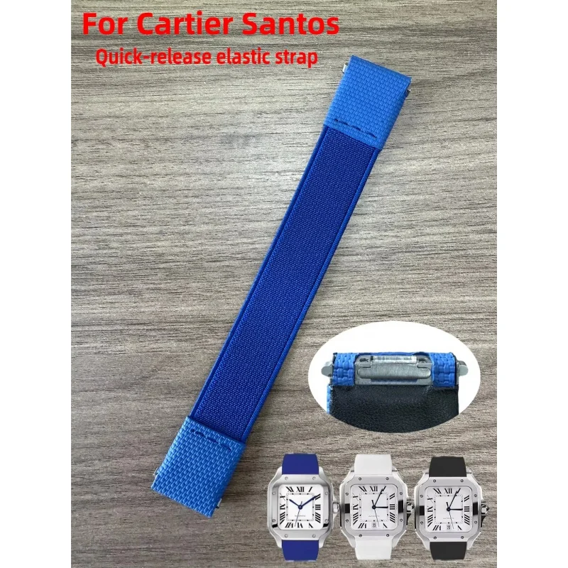 For Cartier Santos Series WSSA0009 WSSA0018/A0013 Quick-Release Bracelet 19m 21mm Custom Elastic Fluorocarbon Rubber Watch Strap
For Cartier Santos Series WSSA0009 WSSA0018/A0013 Quick-Release Bracelet 19m 21mm Custom Elastic Fluorocarbon Rubber Watch Strap