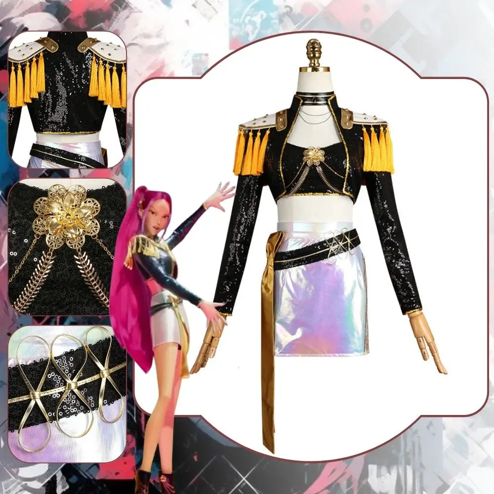 Kpop Demon Hunters Mira Cosplay Fantasia Cotume Disguise for Women Girls Jacket Skirt Performance Suit Halloween Carnival Outfit
Kpop Demon Hunters Mira Cosplay Fantasia Cotume Disguise for Women Girls Jacket Skirt Performance Suit Halloween Carnival Outfit