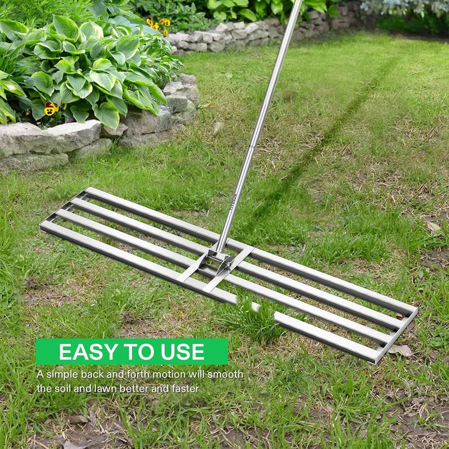 Lawn Levelling Rake Metal Lawn Dethatcher Hand Rake Garden Tool for Grass Surface Stainless Steel Lawn Levelling Rake
Lawn Levelling Rake Metal Lawn Dethatcher Hand Rake Garden Tool for Grass Surface Stainless Steel Lawn Levelling Rake