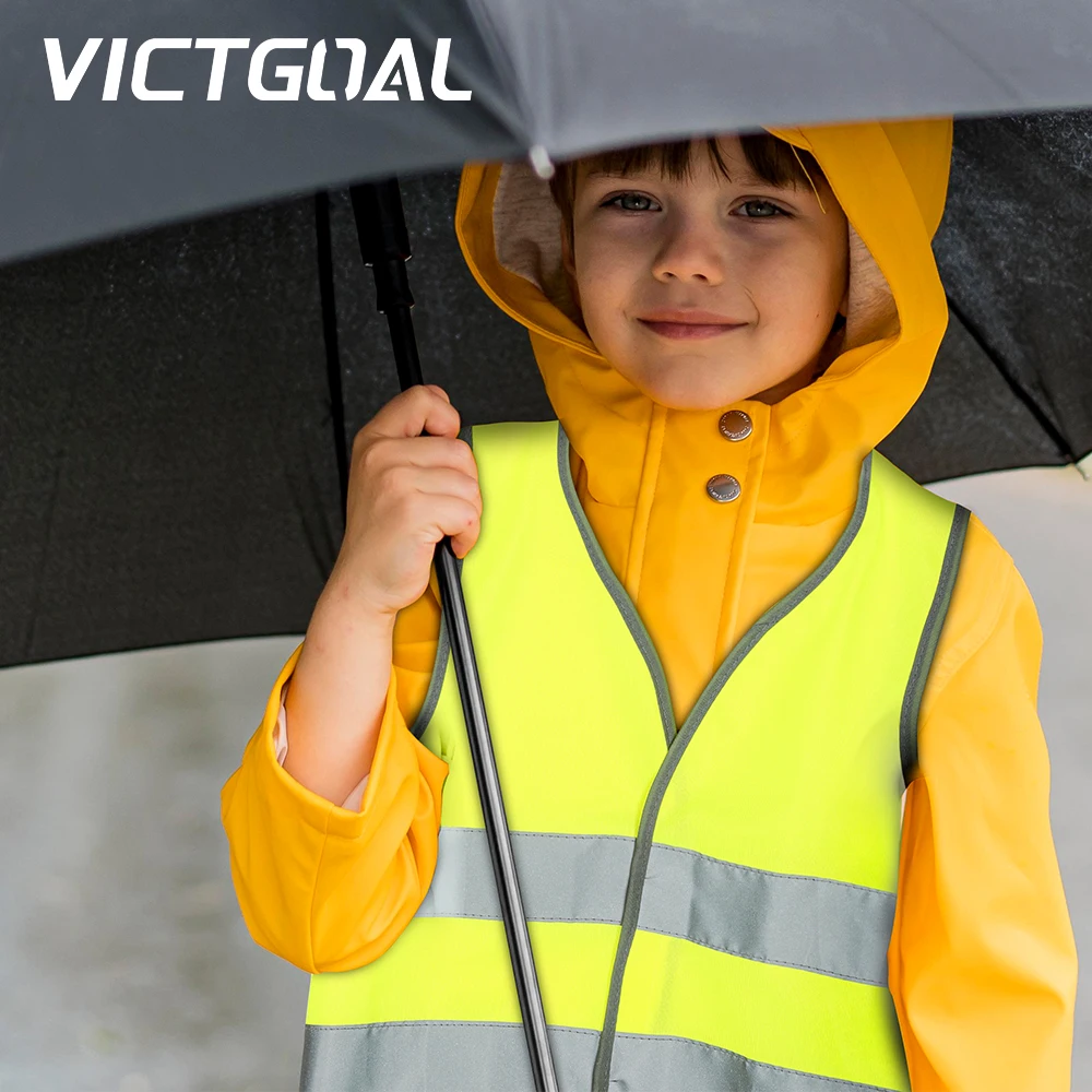 VICTGOAL Kids Reflective Safety Vest School Children Sports Cycling Traffic Protective Vest High Visibility Reflective Strips
VICTGOAL Kids Reflective Safety Vest School Children Sports Cycling Traffic Protective Vest High Visibility Reflective Strips