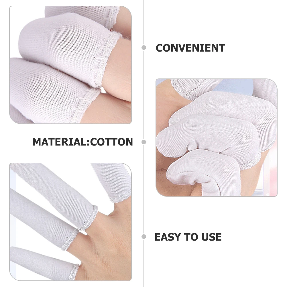 Non-slip Finger Cots Sleeves Protectors Guard Shield Fingertip Cotton Covers Breathable
Non-slip Finger Cots Sleeves Protectors Guard Shield Fingertip Cotton Covers Breathable