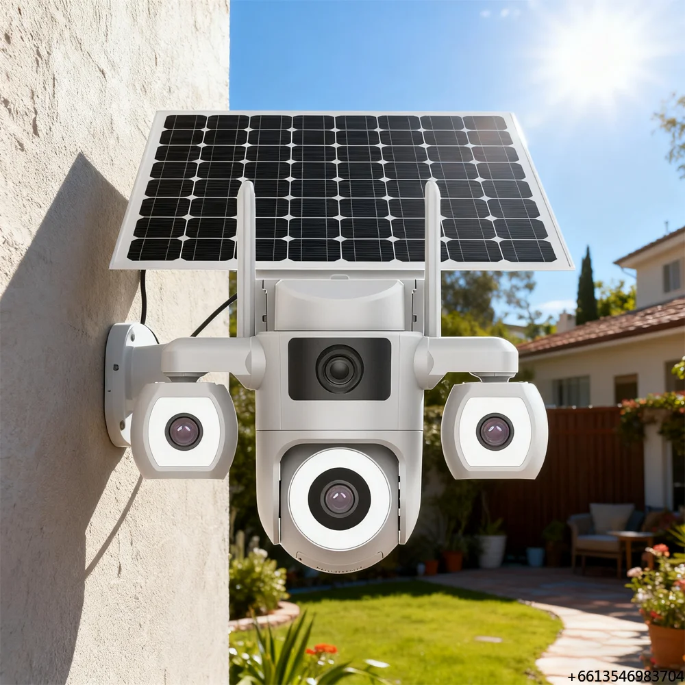 9MP 3 Lens Ai Surveillance Wifi Camera Wireless Outdoor 4G Sim Card Solar CCTV Smart Security PTZ Camera
9MP 3 Lens Ai Surveillance Wifi Camera Wireless Outdoor 4G Sim Card Solar CCTV Smart Security PTZ Camera