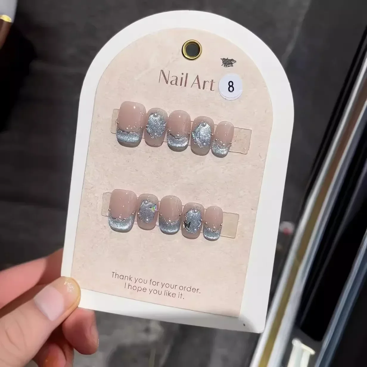 10Pcs Short Handmade Cat‘s Eye Press on Nails Ballet Full Cover French Design Coffin Cute Fake Nail Manicure Wearable Nail Tips
10Pcs Short Handmade Cat‘s Eye Press on Nails Ballet Full Cover French Design Coffin Cute Fake Nail Manicure Wearable Nail Tips