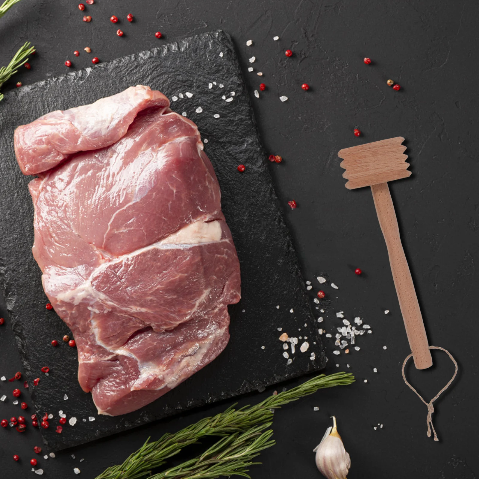 Double-Sided Meat Tenderizer Hammer Wood Handle Manual Kitchen Steak Mallet Pounder Tool for Beef Chicken Meat Tenderising
Double-Sided Meat Tenderizer Hammer Wood Handle Manual Kitchen Steak Mallet Pounder Tool for Beef Chicken Meat Tenderising