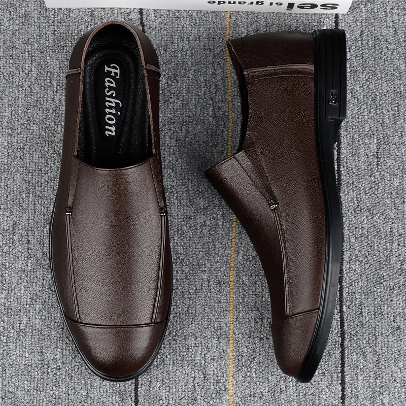 Minimalist Men Comfortable Breathable First Layer Cowhide Leather Shoes Office Business Soft Driving Casual Loafers Sizes 36-46
Minimalist Men Comfortable Breathable First Layer Cowhide Leather Shoes Office Business Soft Driving Casual Loafers Sizes 36-46