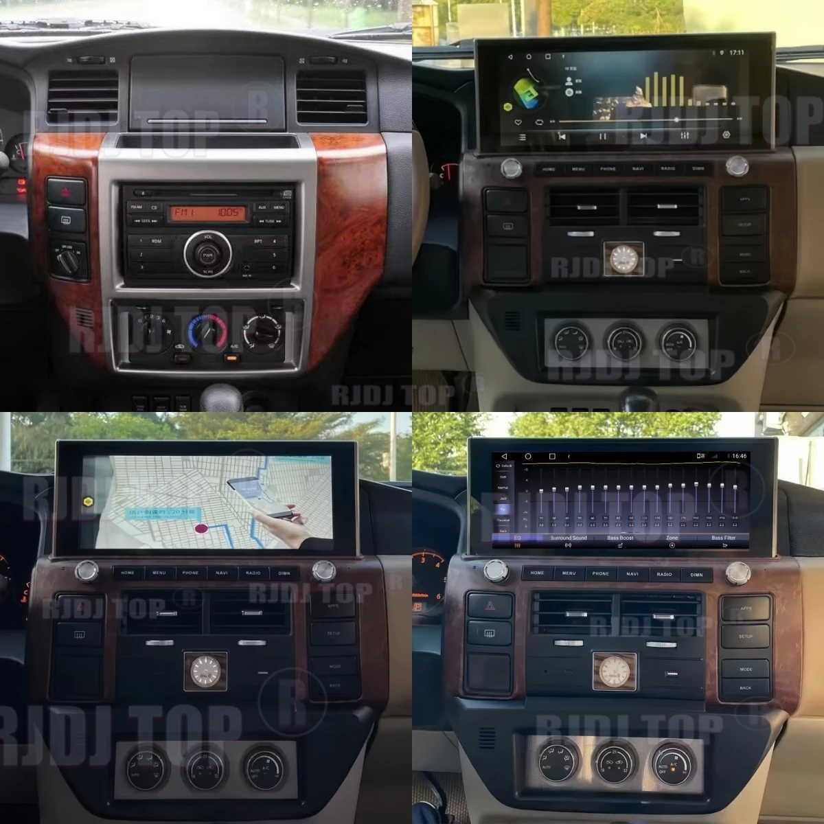 Android 13 LCD Meter For Nissan Patrol Y61 2006~2022 Car Radio GPS Navi Multimedia Player Stereo Head Unit Audio Video Carplay
Android 13 LCD Meter For Nissan Patrol Y61 2006~2022 Car Radio GPS Navi Multimedia Player Stereo Head Unit Audio Video Carplay