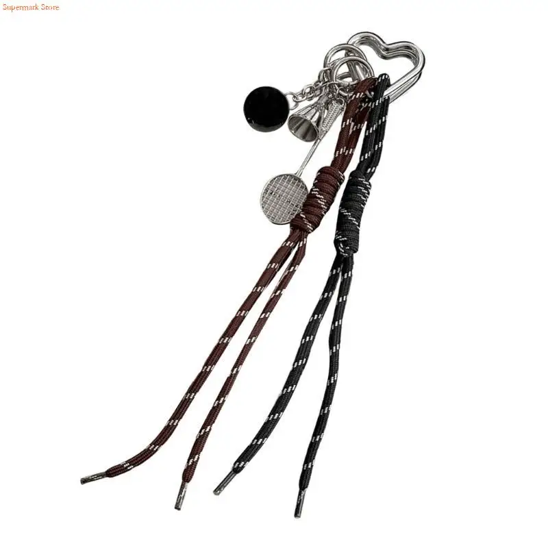 Q5WE Unique Badminton Shaped Bag Accessory Alloy Keyring Fashion Key Holder Bags Charm for Sporty and Fashion Individuals
Q5WE Unique Badminton Shaped Bag Accessory Alloy Keyring Fashion Key Holder Bags Charm for Sporty and Fashion Individuals